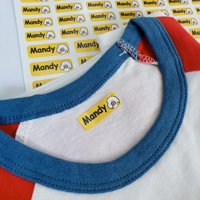 Adesivos de roupa personalizados